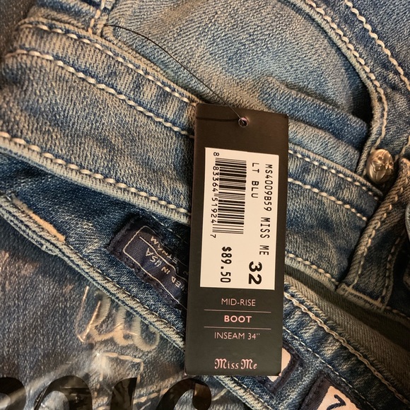 “New” Miss me bluejeans 32-34 - Picture 3 of 4